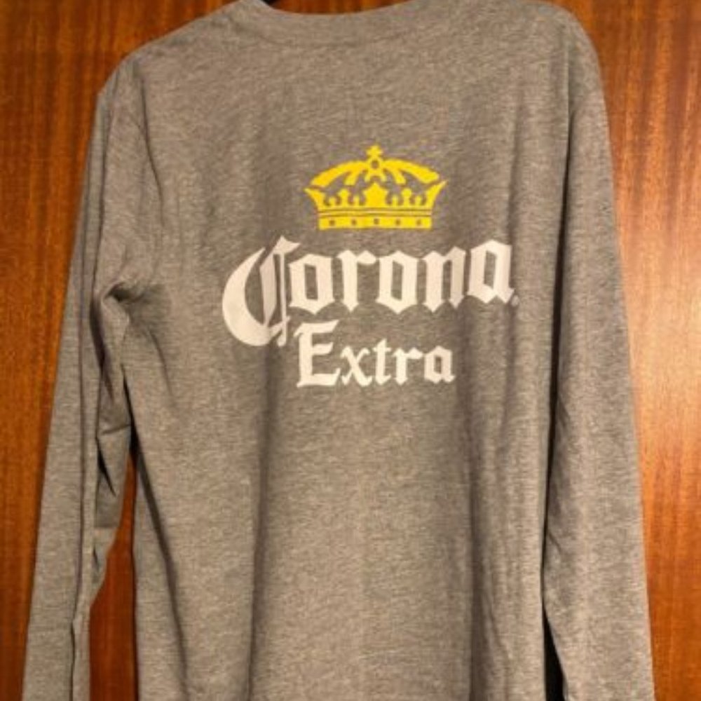 New Corona Extra Men's Long Sleeve Shirt Size Large